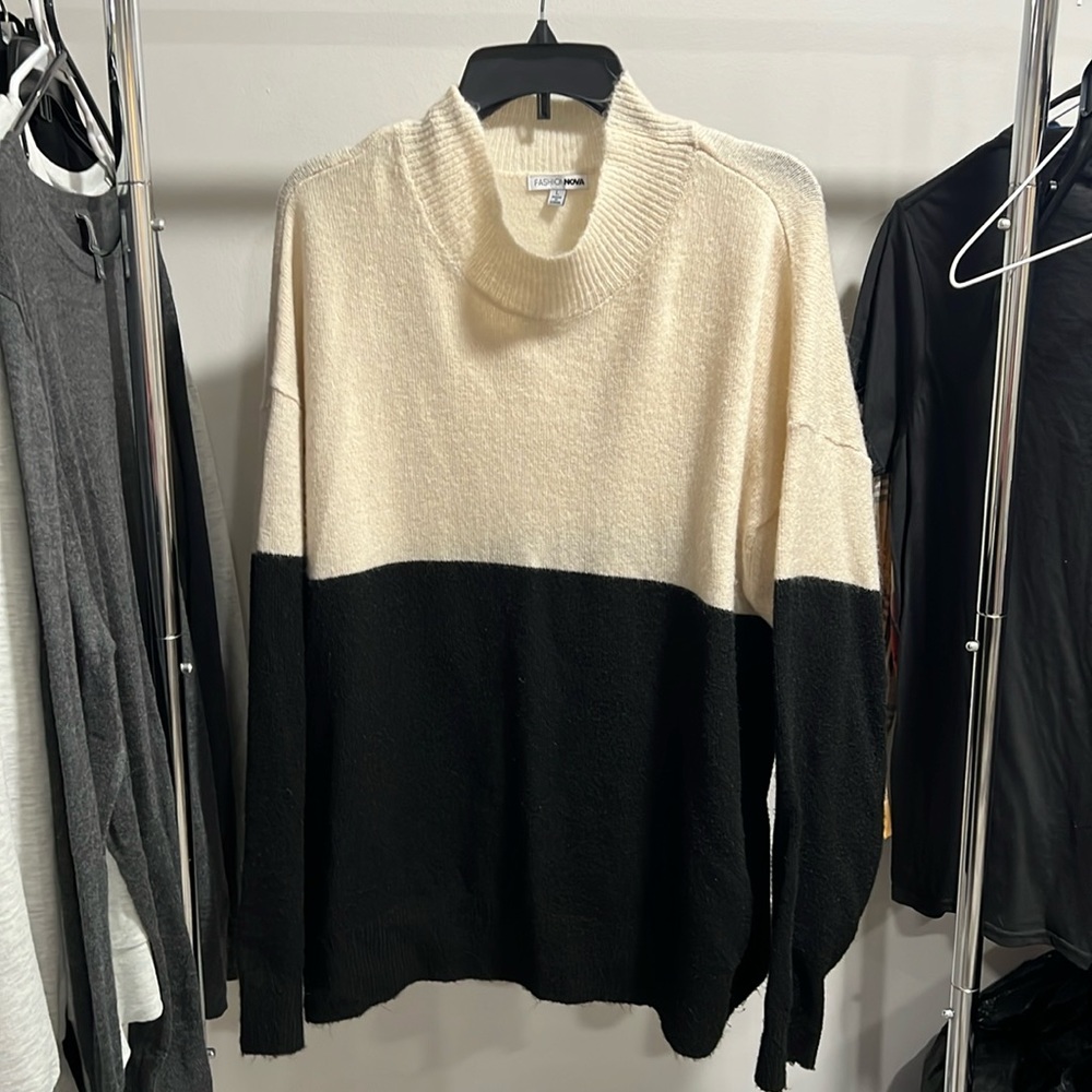 Oversized fashion nova high neck